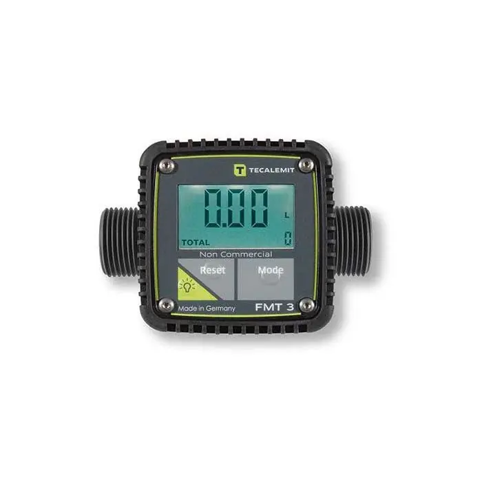 CEMO Digitaler Zähler FMT 3 - Werkstoff PP, 5 - 120 l/min, beidseitig 1" AG Sichere Zahlung