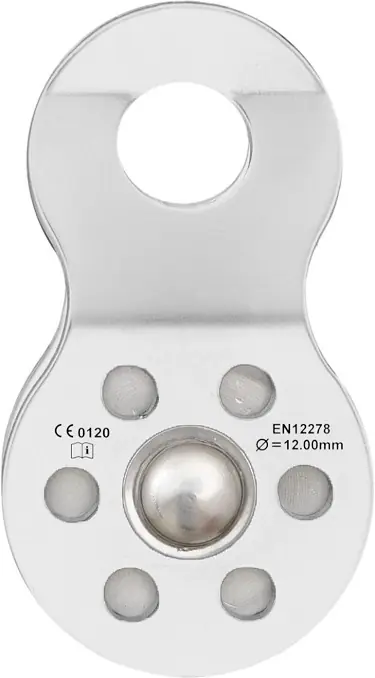 Kratos Safety 7000801 Einfache Seilrolle mit Öffnungsflanschen einfache Aufhängung Echt