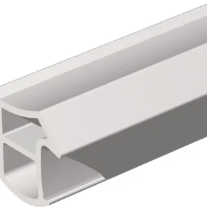 Türanschlagdg.K2154 L.5m z.Einstecken W-PVC blk weiß ELLEN Kracherpreis