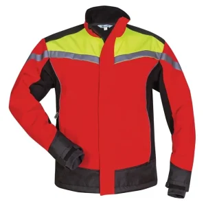 Waldarbeiter-Softshelljacke ESCHE Gr.XL rot/gelb/schwarz ELYSEE Finale Aktion