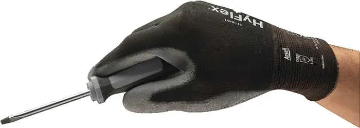 Handschuhe HyFlex 11-601 Gr.10 schwarz/grau EN 388 PSA II Nyl.m.PU ANSELL VE: 12 Paare Angebot