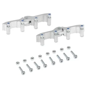 HYMER Ersatzteilset Scharniere für Sprossenstehleitern, für Holmgröße 71 mm, 2 Scharniere inkl. Befestigungsmaterial Knallerangebot