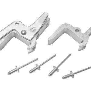 HYMER Ersatzteilset S-Haken für Schiebe- und Mehrzweckleitern, 1 S-Haken mit Sicherung + 1 S-Haken ohne Sicherung inkl. Befestigungsmaterial Neue Kollektion