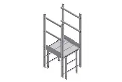 HYMER Ausstieg breit mit Übergang, Alu, Länge 1.175 mm, lichte Plattformlänge 1.101 mm Echt