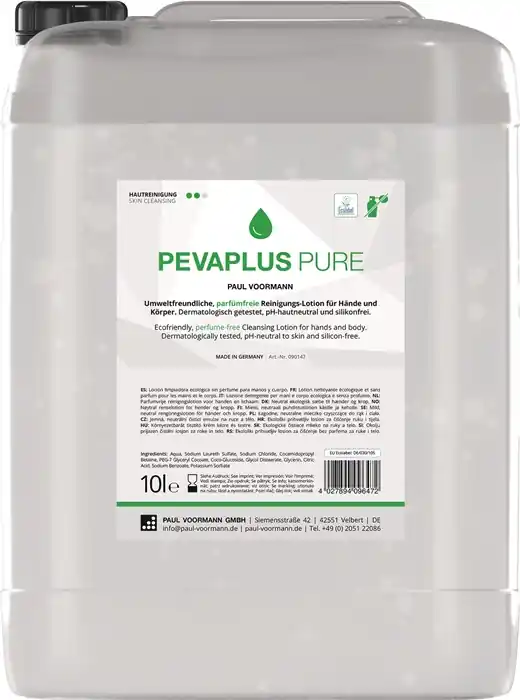 Direktkauf Handreinigung PEVAPLUS PURE 10l unparfümiert Kanister PAUL VOORMANN