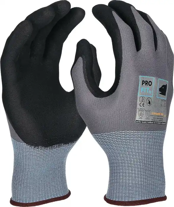 Handschuh EXTRA Gr.8 grau/schwarz EN 388/EN 407 PSA II PRO FIT VE: 12 Paare Begrenztes Angebot