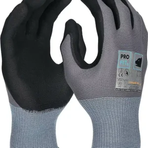 Top-Angebot Handschuh EXTRA Gr.9 grau/schwarz EN 388/EN 407 PSA II PRO FIT VE: 12 Paare