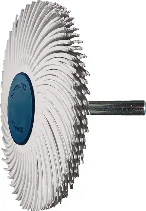 Schnäppchen Radialbürstenscheibe Sunburst D.76mm K.120 Weiß 10000min-¹ TYROLIT