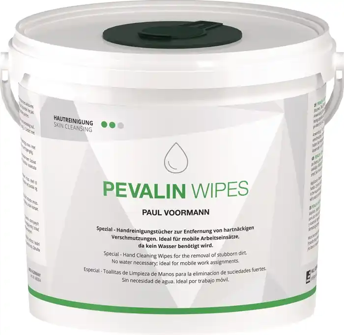 Ausverkauf Reinigungstuch PEVALIN WIPES silikonfrei,pH-neutral 150 St.Eimer PAUL VOORMANN