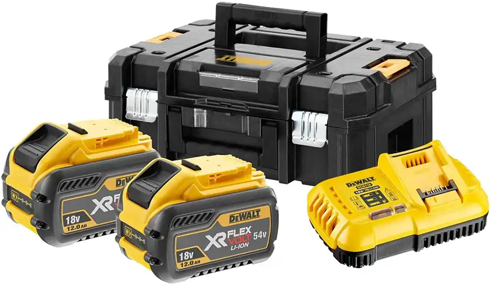 DeWALT 54V Akku-Starter-Set DCB118Y2T - 216 Watt mit 2 Akkus und Schnellladegerät Neue Kollektion