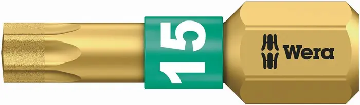 Schneller Versand Bit 867/1 BDC 1/4 Zoll T 15 L.25mm BiTorsion,diamatbeschichtet WERA VE: 10 Stück