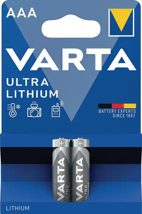 Günstig Batterie ULTRA Lithium 1,5 V AAA Micro 1100 mAh FR10G445 6103 2 St./Bl.VARTA
