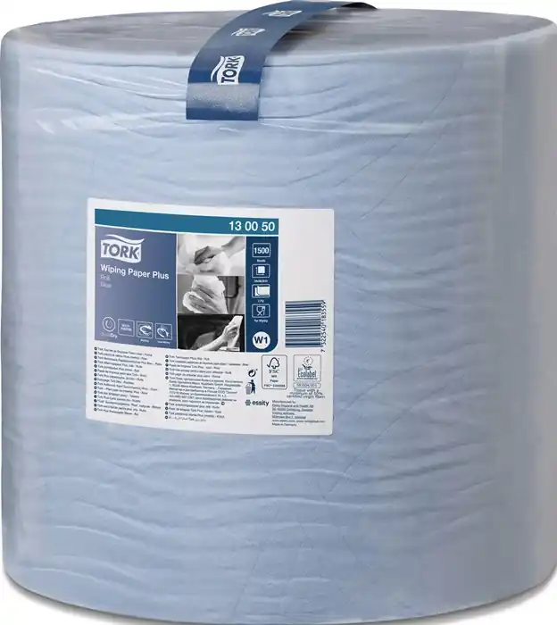 Wochenendangebot Putztuch TORK 130050 L.ca.340 mmxB.ca.369mm blau 2-lagig,Hybrid Rl.TORK