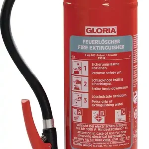 Sofort Bestellen Auflade-Pulverfeuerlöscher 6kg aufladb.Brandkl.43 A 233 B C m.Wandh.GLORIA