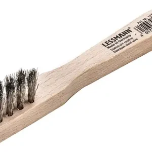 Zündkerzenbürste L.150mm 0,15mm VA-Stahldraht gewellt 3-reihig LESSMANN Sichere Zahlung