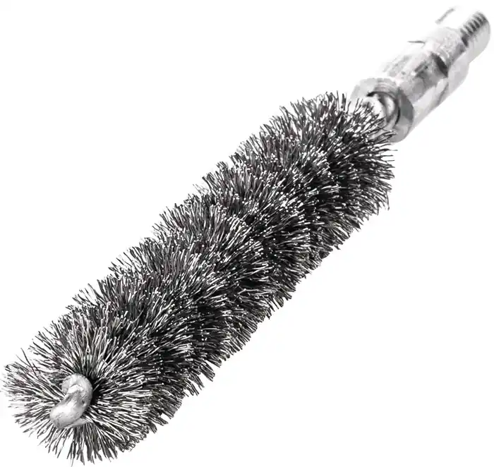 Rohrbürste L.115mm D.12mm Stahldraht gewellt Besatz-L.80mm LESSMANN Sonderangebot