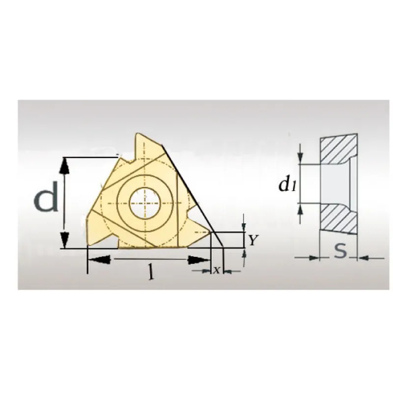 Sonderangebot Optimum HM-Ersatzwendeplatten - ISO 08IR A60 -