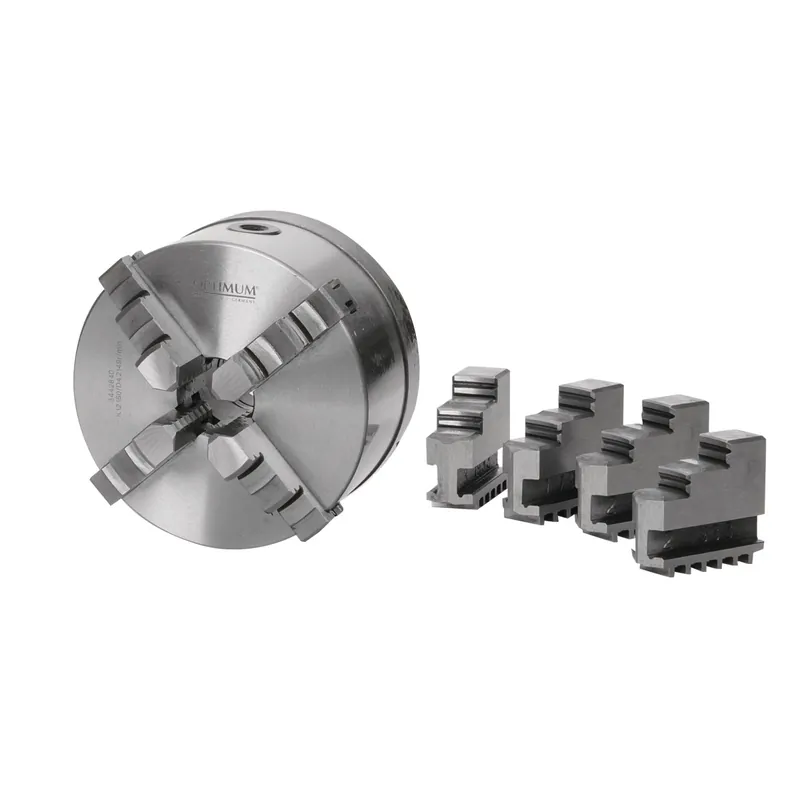 Optimum OPTIMUM Vierbacken-Drehfutter Guss Camlock, zentrisch spannend - Ø 160 mm DIN ISO 702-2 Nr. 4 - Zertifiziert