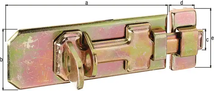Preis Gesenkt Sicherheits-Schlossriegel L.120mm B.45mm STA galv.verz.d.pass.GAH