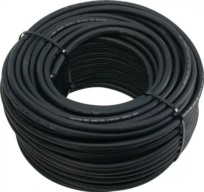 Gummileitung 230 V 3x1,5mm² 50m H07RN-F schwarz WEINGÄRTNER Direktkauf