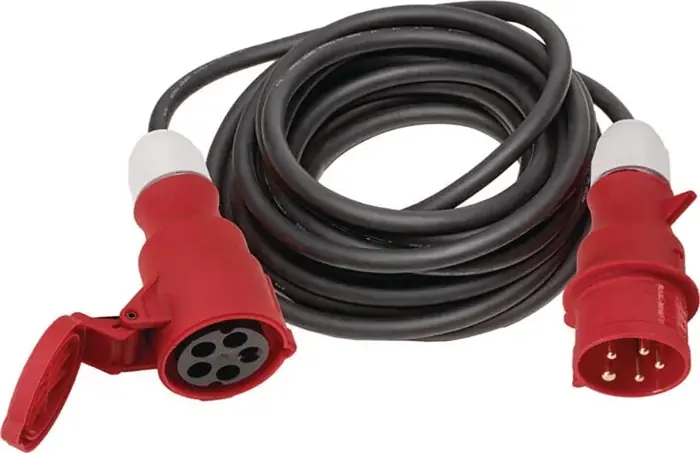 CEE-Verlängerung 16 A 400 V 10m H07RN-F 5x1,5mm² schwarz IP44 Preisreduziert