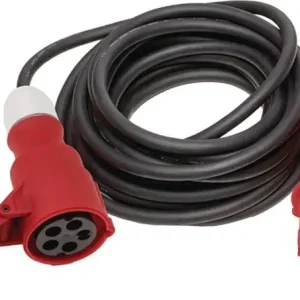 CEE-Verlängerung 16 A 400 V 25m H07RN-F 5x2,5mm² schwarz IP44 Highlight