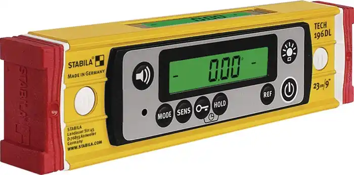 Elektronikwasserwaage TECH 196 DL 23cm Alu.gelb ± 0,5 mm/m ± 0,5 mm/m STABILA Rabatt
