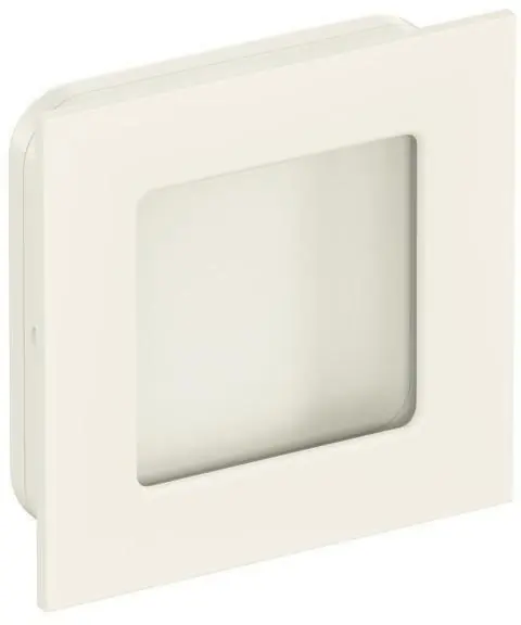 Top-Seller Schiebetürmuschel 544.60 PA 99 reinweiß glänzend quad.f.HLT L.60mm B.60mm HEWI