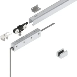 Schiebetürsystem 73 80kg 1700mm EV1 elox.GLT 8/10mm Kompletts. Sonderangebot
