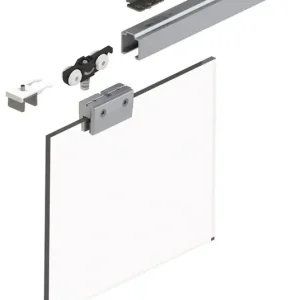 Begrenztes Angebot Schiebetürsystem 73 50kg 1300mm EV1 elox.500-700mm Wm.Kompletts.