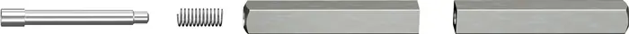 Sichere Zahlung Panik-Stift 120 FS SECURE 4-KT.9mm TS 86-92mm geteilter Vollstift OGRO