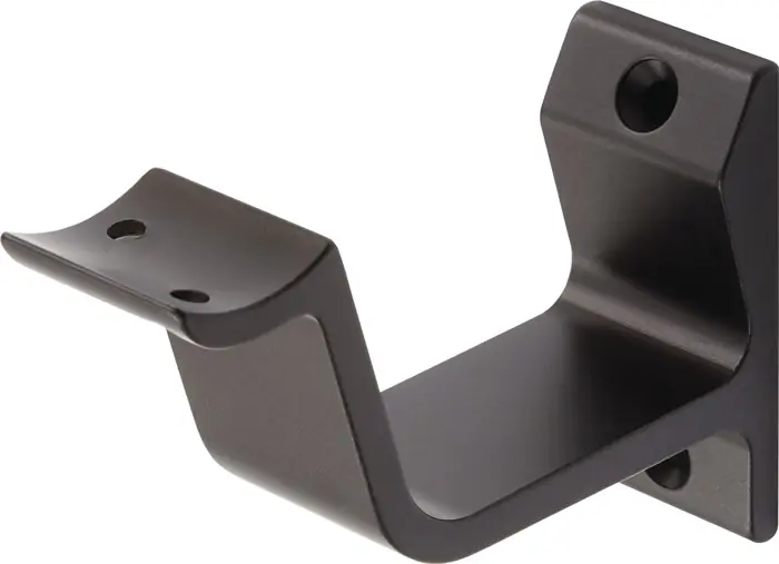 Wochenendangebot Handlaufträger 3552 Alu.schwarz ku.-besch.gewölbte Auflage HERMETA