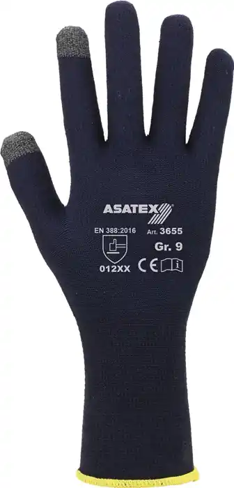Feinstrickhandschuhe f.Smartphones u.Touchscreens Gr.7 dunkelblau VE: 12 Paare Neuheit