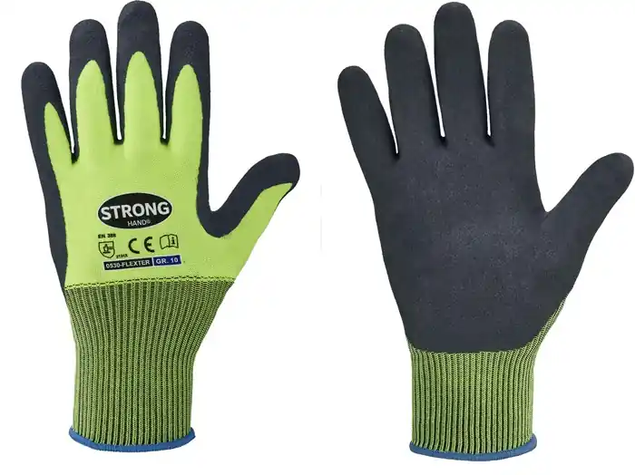 Direktkauf Handschuhe Flexter Gr.9 neogelb/grau EN 388 PSA II 12 PA VE: 12 Paare
