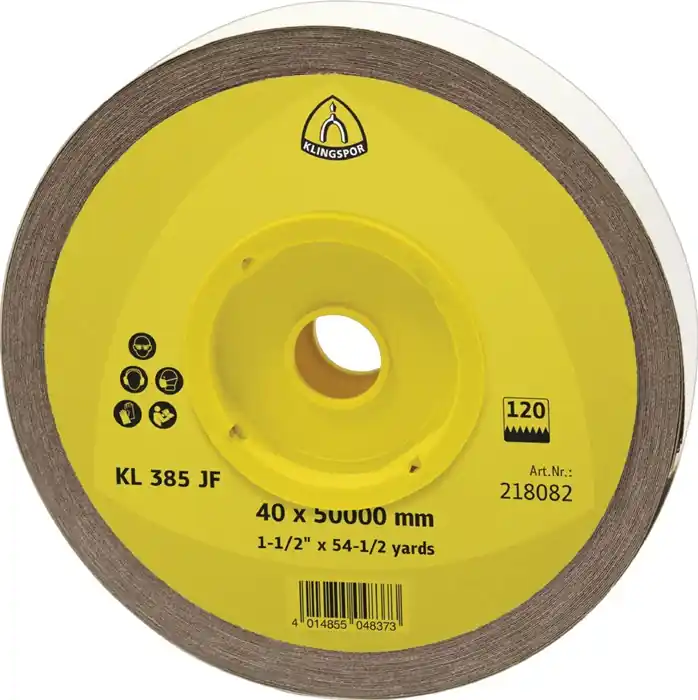 Schleifgeweberolle KL 385 JF 50mm K.80 f.Metall Korund KLINGSPOR Online Kaufen