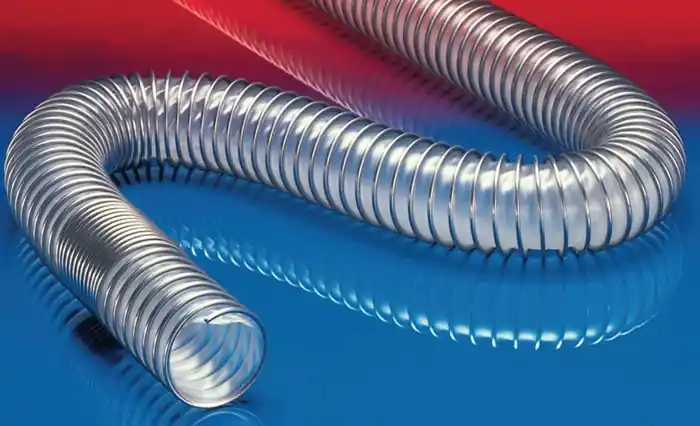 Absaug- u.Gebläseschlauch CP PUR 455 FOOD ID 750mm AD 762mm L.3m Wandst.6mm Rl. VE: 3 Meter Zertifiziert