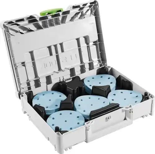 Festool Schleifmittel-Systainer³ SYS-STF D125 GR-Set Granat Abverkauf