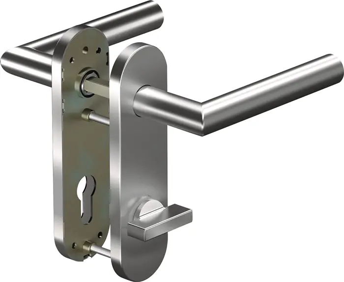 Kurzschildgarnitur CORE+ 8906 8 mm/7051K WC 78MM Alu.F1 WC rd Drückergrt.OGRO Heißes Angebot
