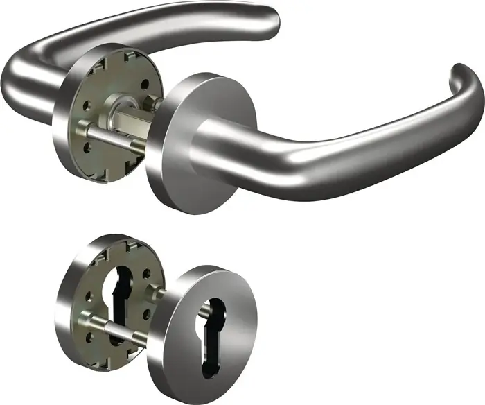 Begrenztes Angebot Rosettengrt.CORE+8999 8mm/6501/6612 PZ AL Alu.U-Form DIN L/R D/D OGRO