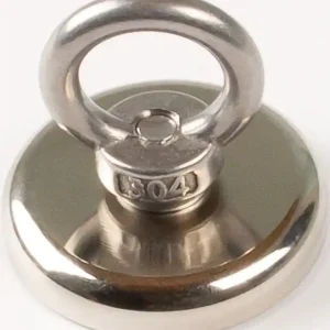 Neodymmagnet D.40mm verzinkt,m.Öse D.17mm 5St./Karton EICHNER Mega-Angebot