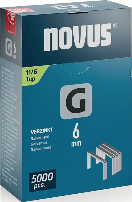 Flachdrahtklammer G Typ 11 B10,6xL6mm Draht-B.1,25mm 5000 St.NOVUS Wochenendangebot