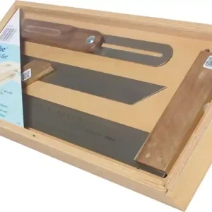 Tischler-Set 300mm 3-tlg.VA/Nussbaum rostfr.HEDUE Neue Ware
