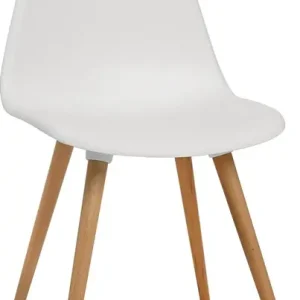 Angebot Mehrzweckstuhl weiß Holzbeine Buche VE=2 St.im Krt.TOPSTAR