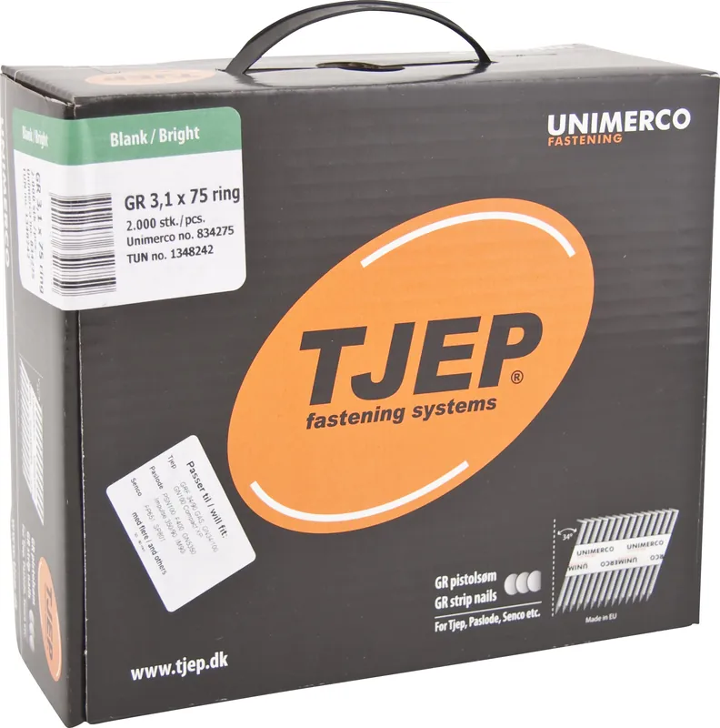 Finale Aktion TJEP GR31/75 Rillennagel blank D-Kopf Maxi-Box 2.000 Stk.