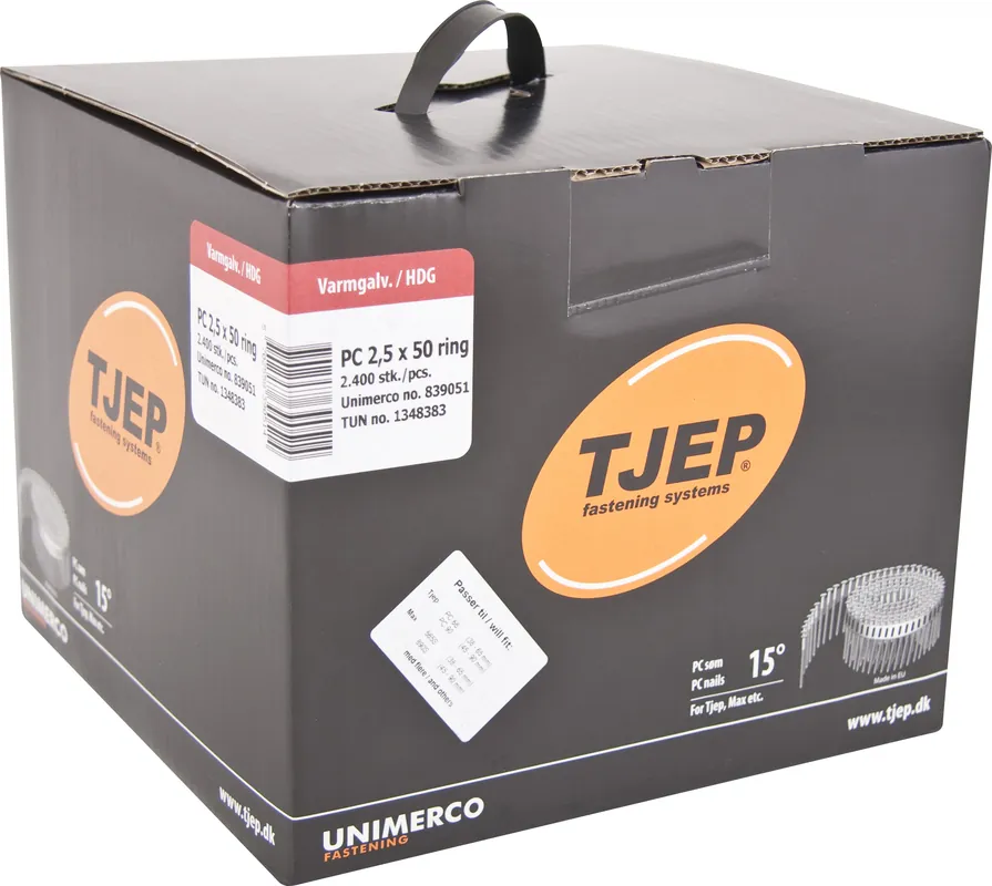 Direkt Vom Hersteller TJEP PC25/50 Rillennagel feuerverzinkt Rundkopf Box 2.400 Stk.