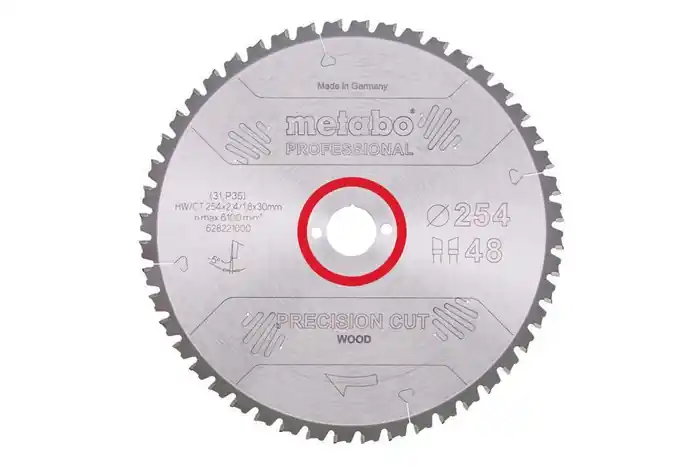 Abverkauf Kreissägeblatt precision cut wood professional D254xB2,4xBohrung30mm 48Z. WZ