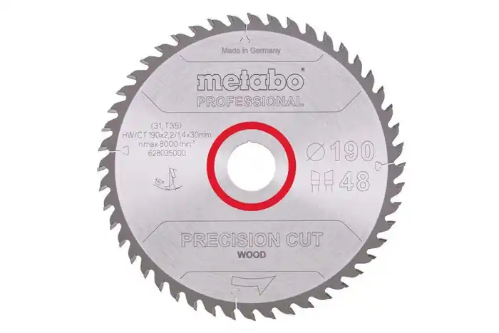 Kreissägeblatt precision cut wood professional D190xB2,2xBohrung30mm 48Z. WZ Schnäppchen