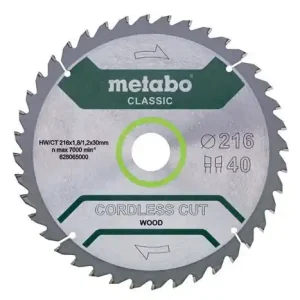 Kreissägeblatt cordless cut wood classic AD 216mm Z.40 Bohr.30mm Schnitt-B.1,8mm Markenware