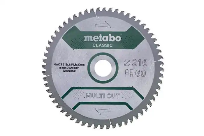 Preisknaller Kreissägeblatt multi cut classic D216xDicke 2,4xBohrung30mm Z.60 HW/CT FZ/TZ
