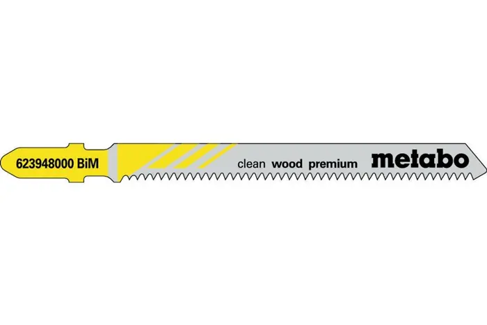 Stichsägeblätter clean wood premium Nutz-L.74mm Zahnt.1,7mm BiMetall Metabo Letzte Chance